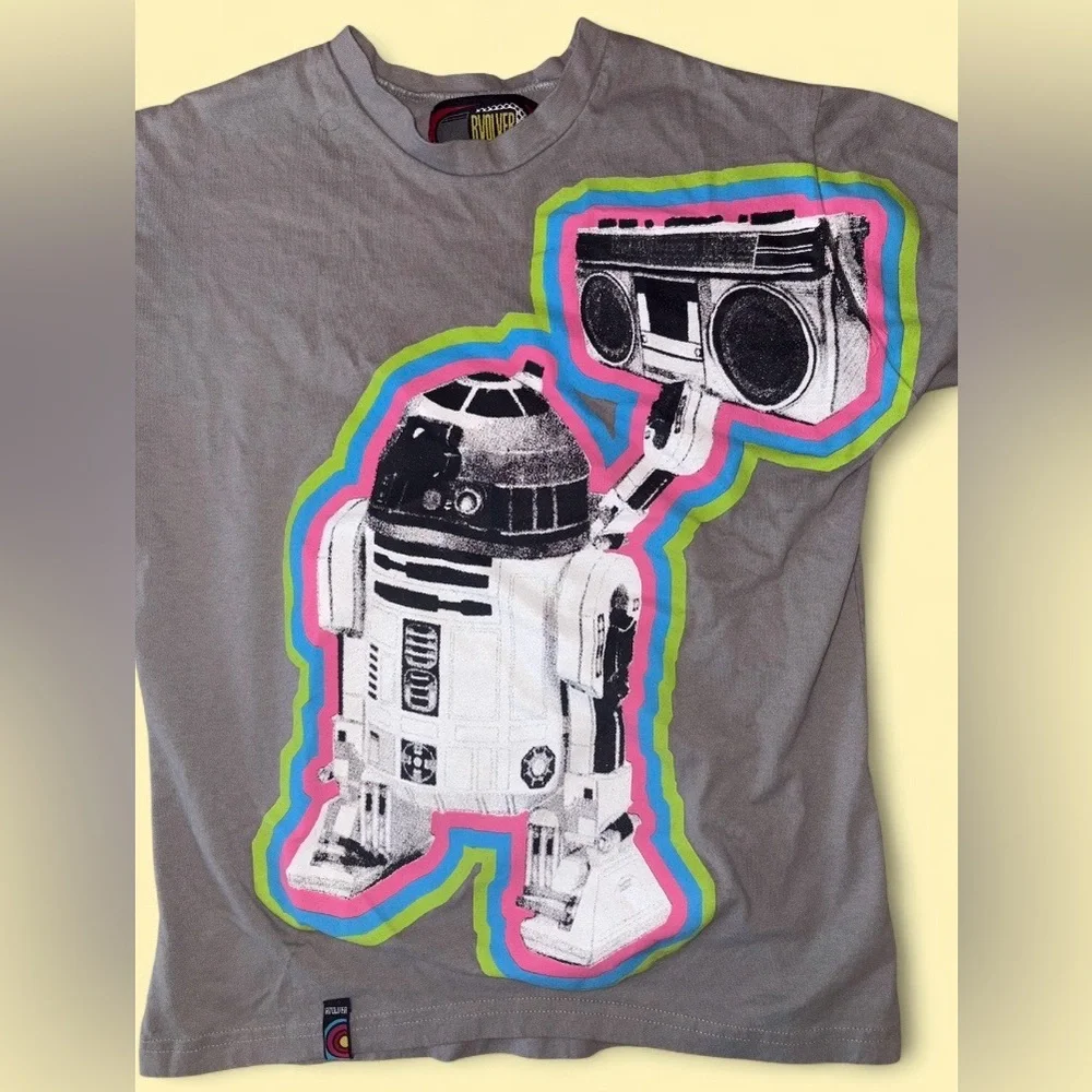 Rvolver R2-D2 Neon Youth Graphic Tee - Picture 2 of 3